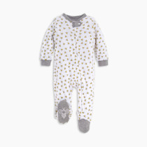 Burt's Bees Baby Boys' Organic Cotton Loose Fit Sleep and Play One-Piece Zip Front Footed Pajamas