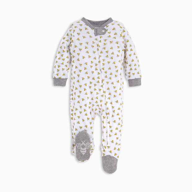 Burt's Bees Baby Organic Sleep & Play Footie Pajamas - Honey Bee, 0-3 M.
