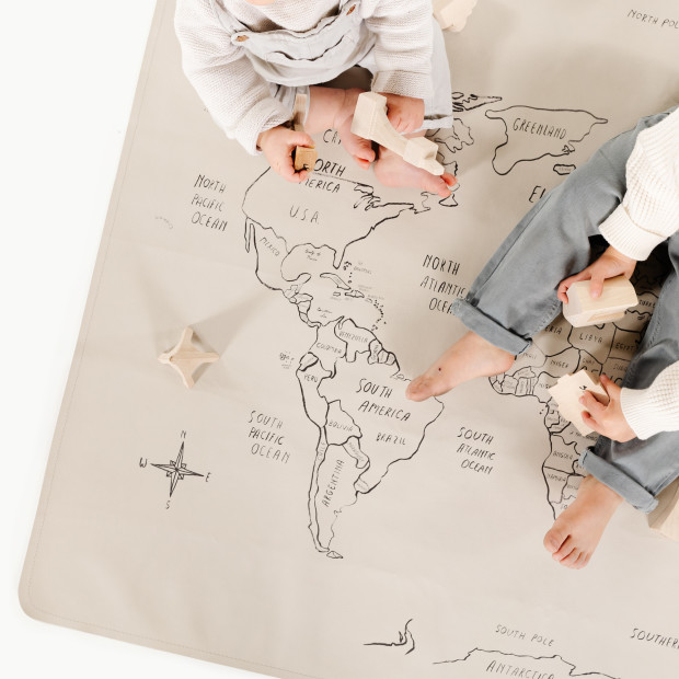 Gathre Map Tapestry Play Mat & Wall Hanging - World Map.