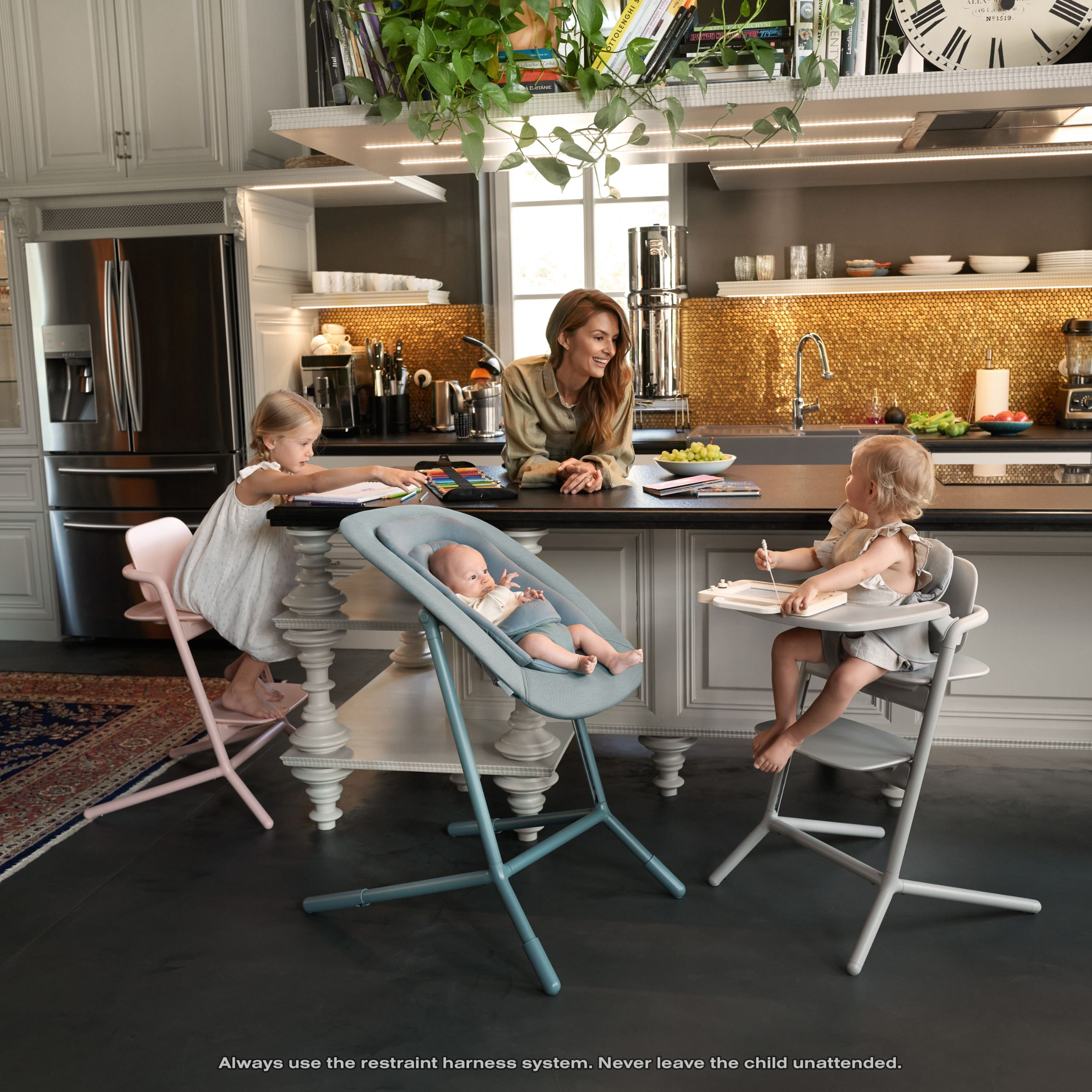 Cybex LEMO 2 High Chair 3-in-1 Set - Stone Blue.