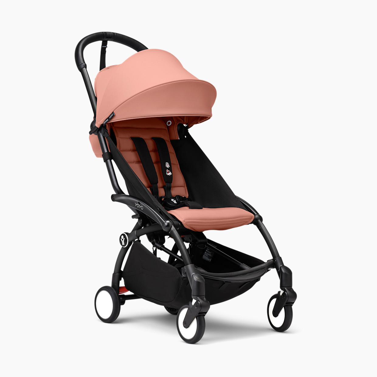 Stokke YOYO³ stroller from 6 months - Black Frame/Ginger Color Pack.