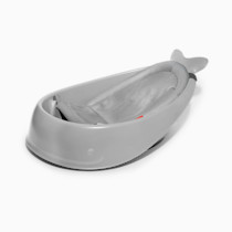 Skip Hop Infant Bath Tub 3-Stage Grow With Baby Smart Sling MOBY Bathtub Grey Age 0+