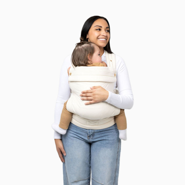 MABĒ The Monarch Buckle Baby Carrier - Natural Ivory.