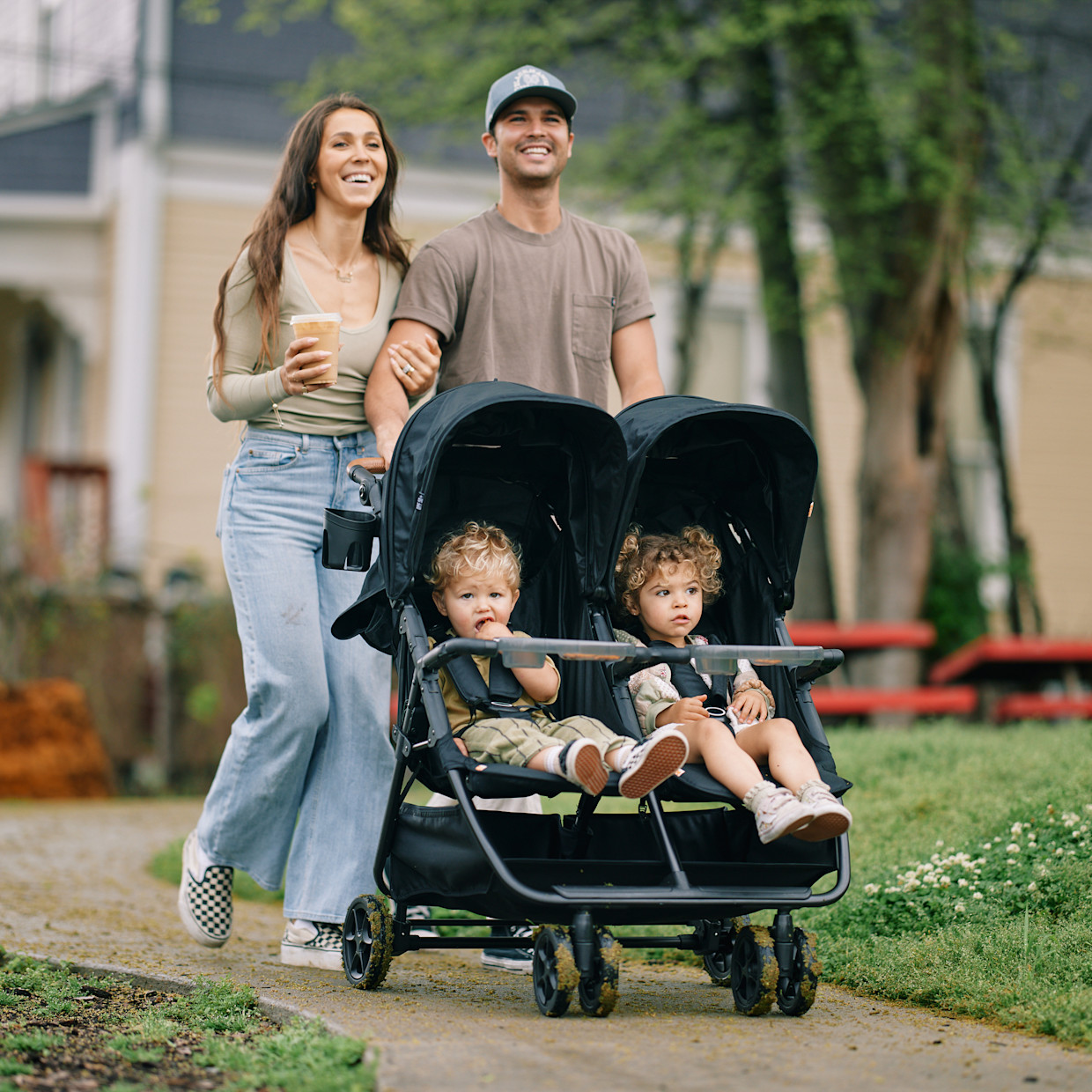 Zoe Twinᵛ² Double Snack Tray - Grey.