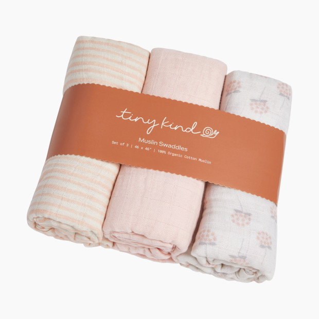 Tiny Kind Muslin Swaddle (3 Pack) - Floral Bunch.