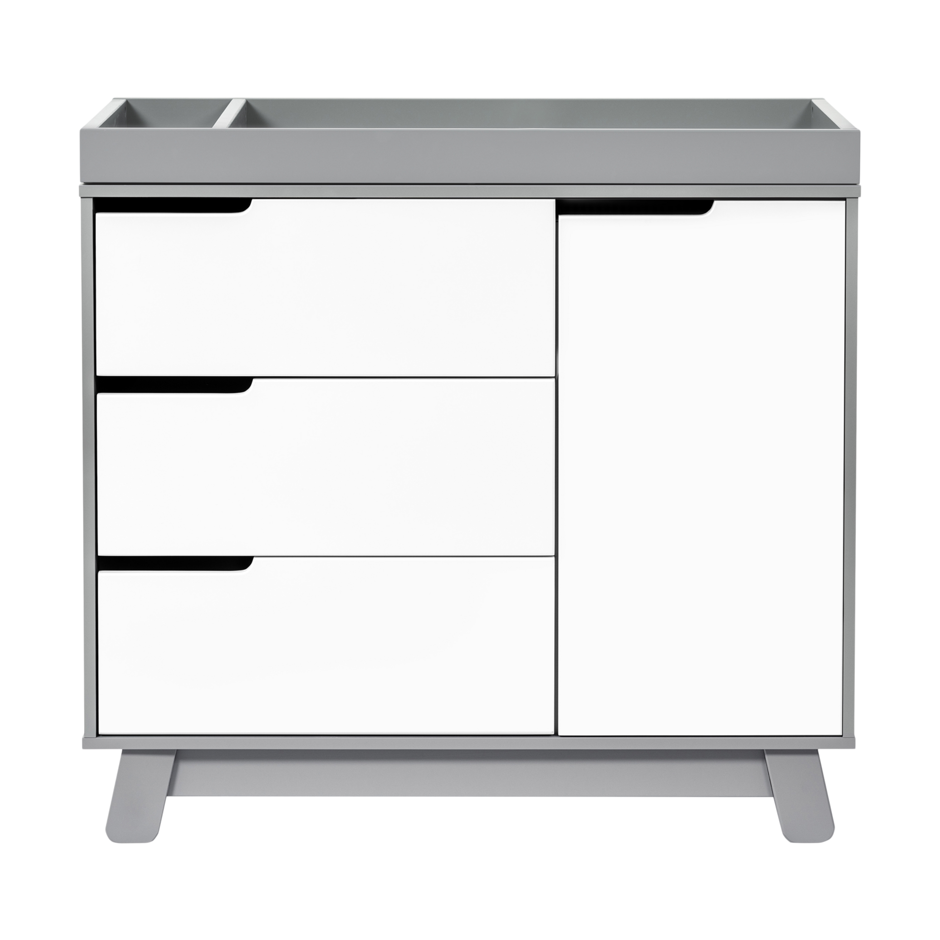 babyletto Hudson 3Drawer Changer Dresser Grey/White Babylist Shop