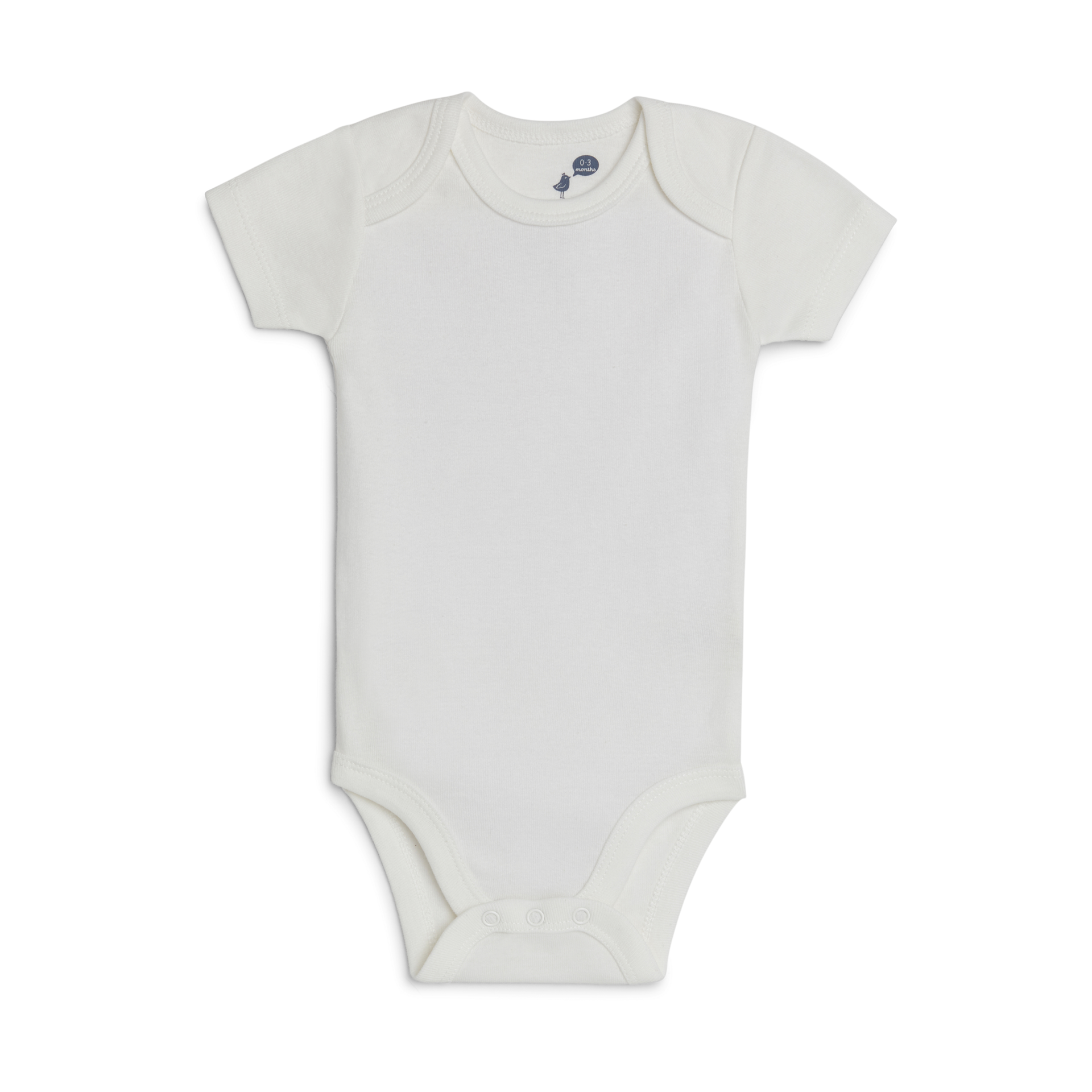 Small Story Grow With Me Short Sleeve Bodysuits (10 Pack) - White, One Size.