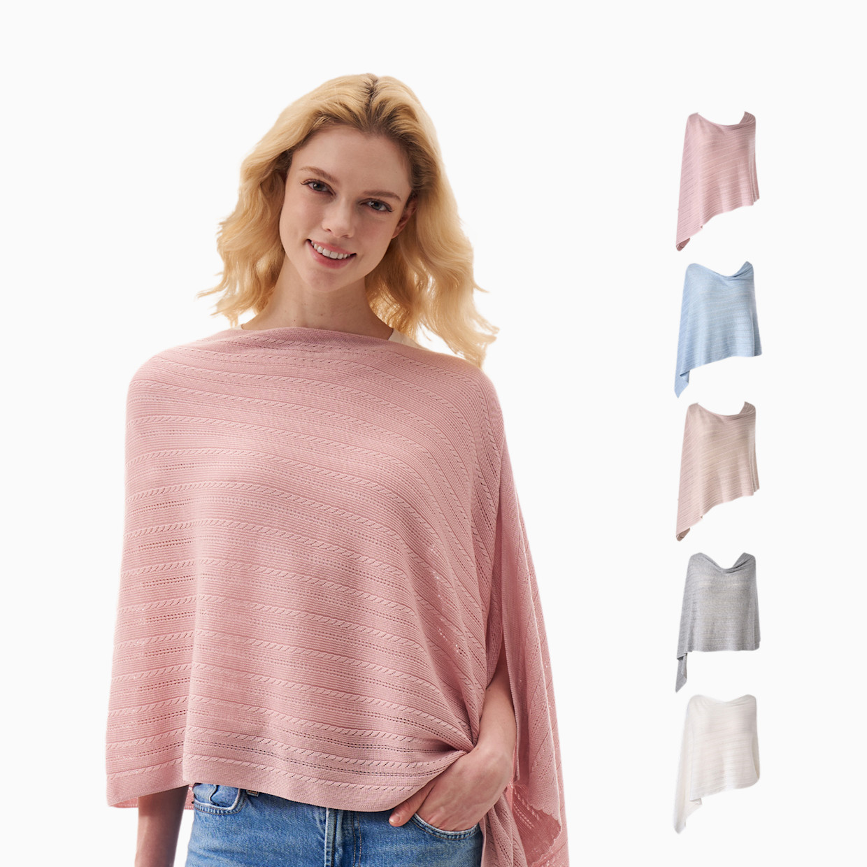 Momcozy Ultra-Light Nursing Cover - Pink Lite.