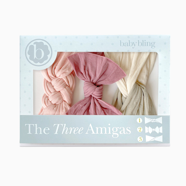 Baby Bling The Three Amigas Headband Bow Gift Set (3 Pack).
