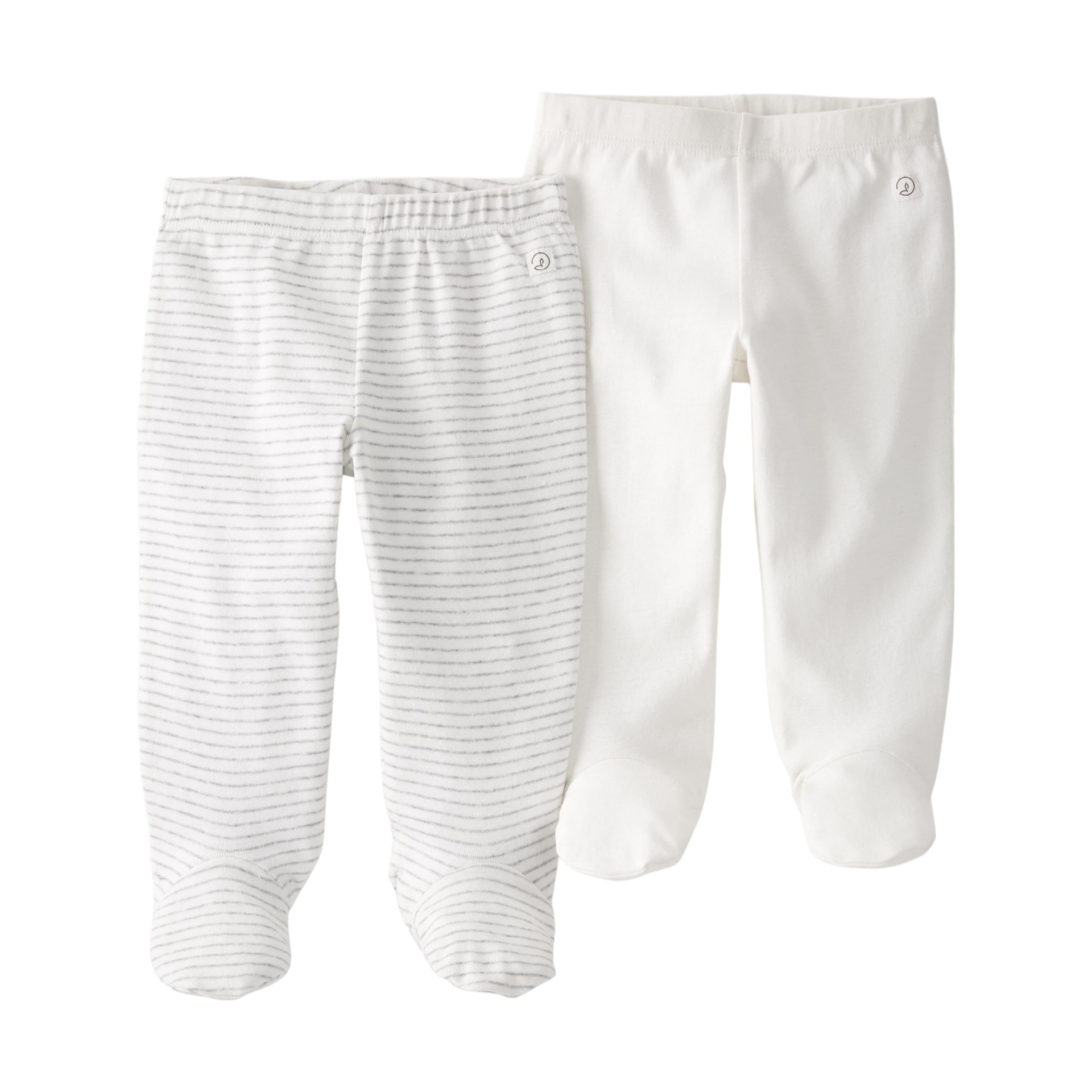 Carter's Little Planet Organic Cotton Rib Footed Pants (2 Pack).
