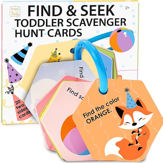 Hapinest Find and Seek Toddler Scavenger Hunt Cards Game.