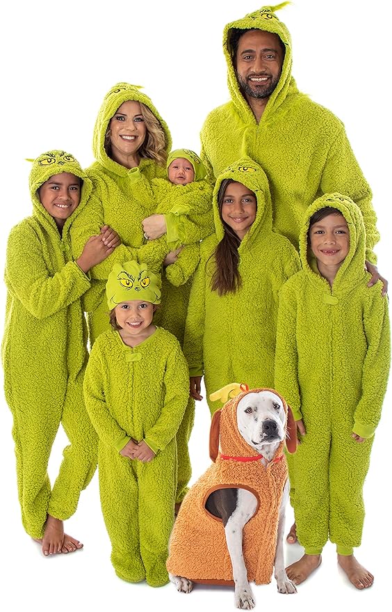 Dr. Seuss GRINCH Who Stole Christmas Matching Family Pajama.