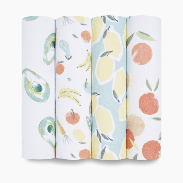 Aden + Anais Essentials Cotton Muslin Swaddles (4 Pack) - Farm To Table.