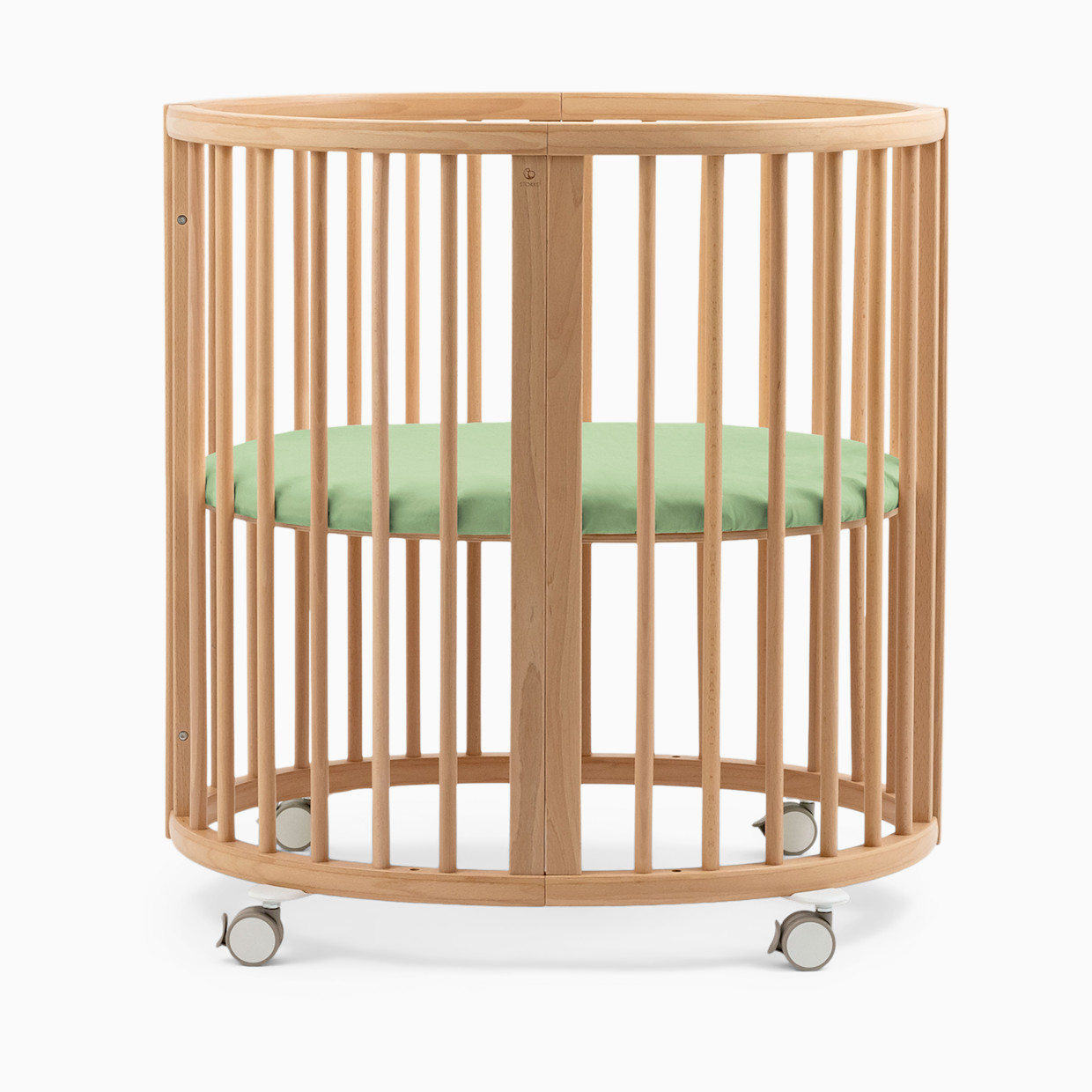 Stokke Sleepi Mini Fitted Sheet - Sage Green.