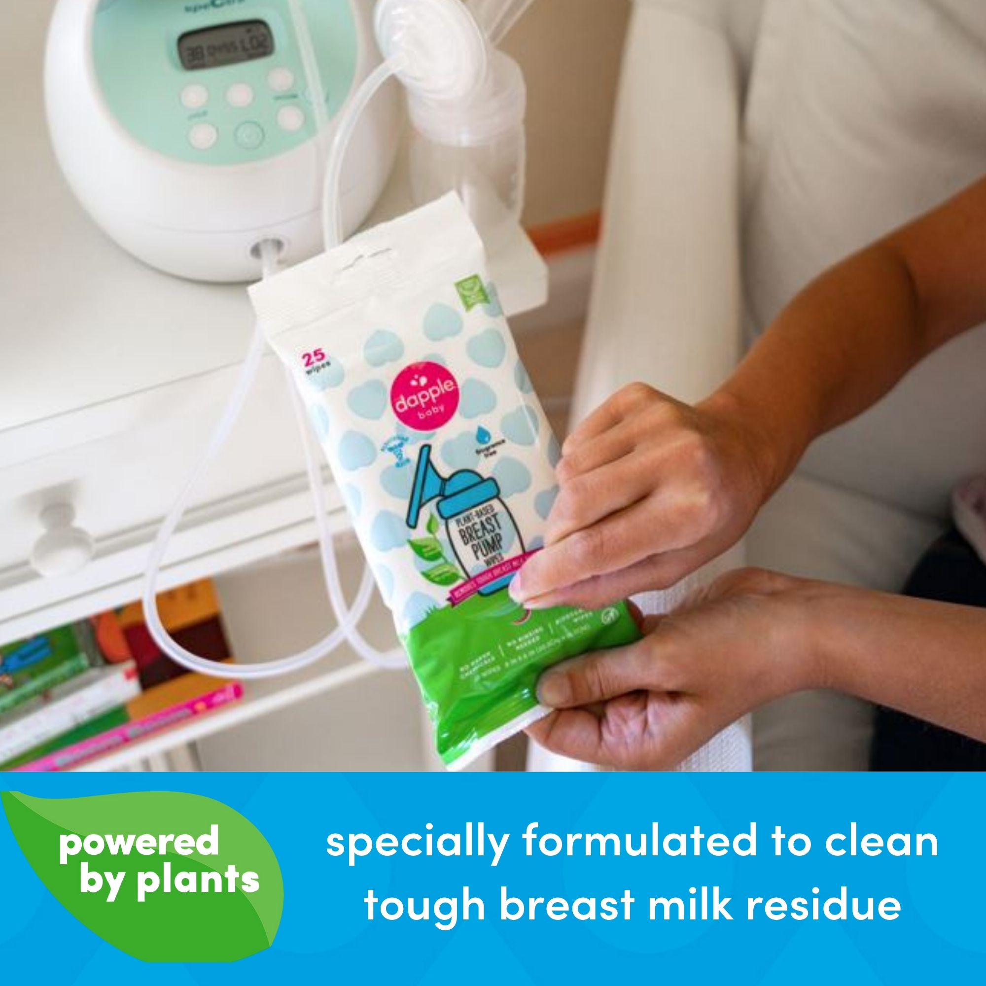 Dapple Breast Pump Cleaning Wipes (3 Pack).