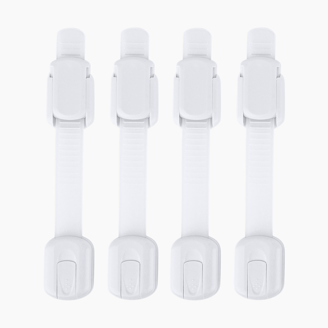 Jool Baby Multi-Purpose Adhesive Child Safety Strap (4-Pack) - White.
