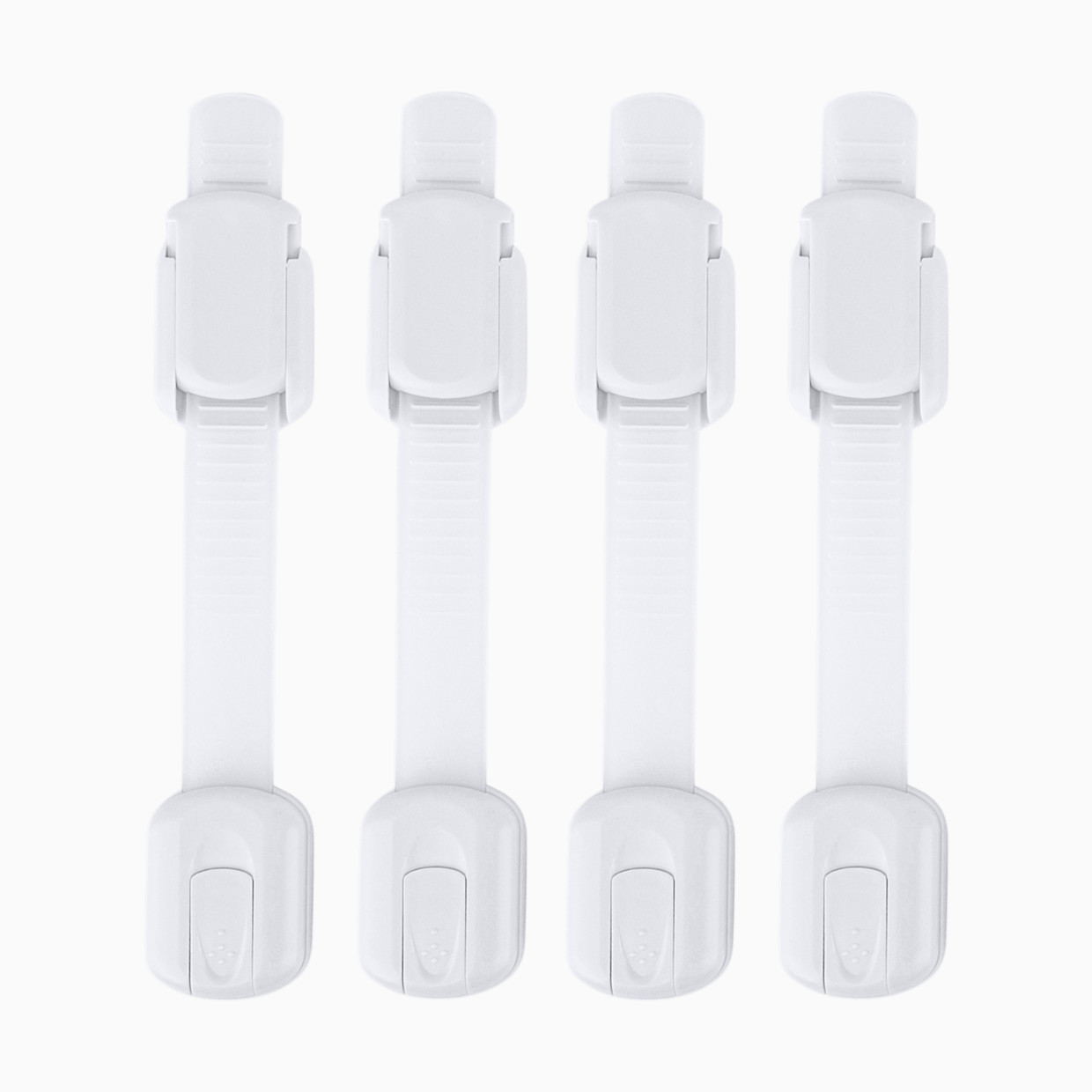 Jool Baby Multi-Purpose Adhesive Child Safety Strap (4-Pack) - White.