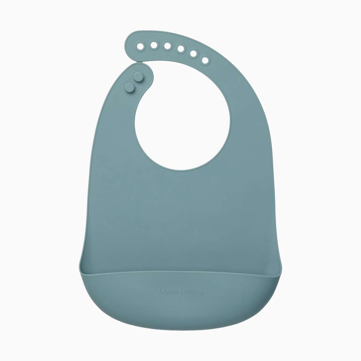 Loulou Lollipop Silicone Bib 2.0 - Slate.