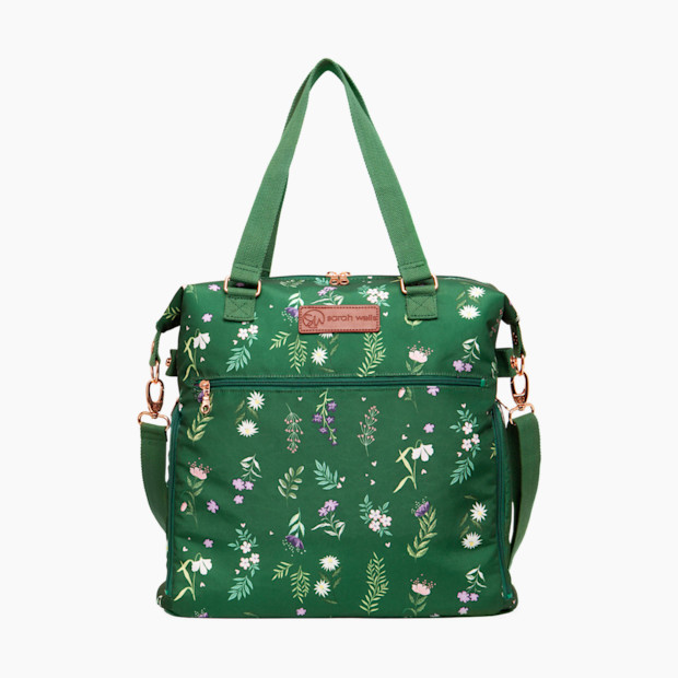 Sarah Wells Lizzy Breast Pump Bag - Olive Floral.