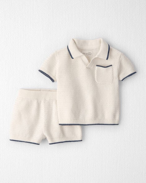 Carter's 2-Piece Organic Cotton Knit Top & Short Set.