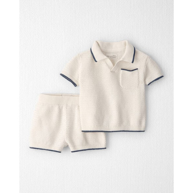 Carter's 2-Piece Organic Cotton Knit Top & Short Set.