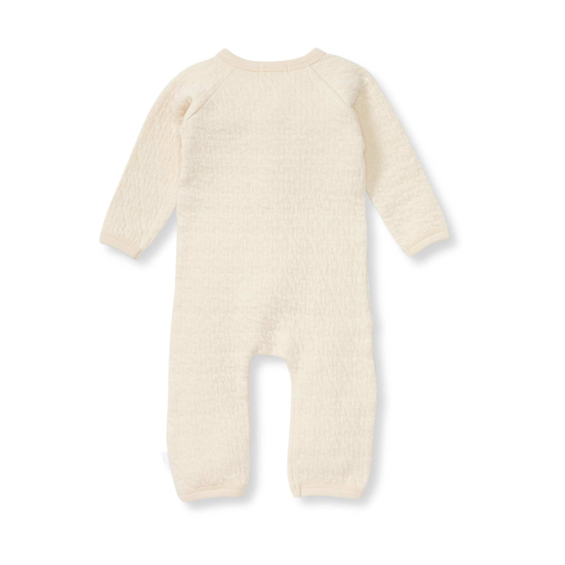 Burt's Bees Baby Organic Quilted Wrap Front Jumpsuit - Oat, 0-3 M.