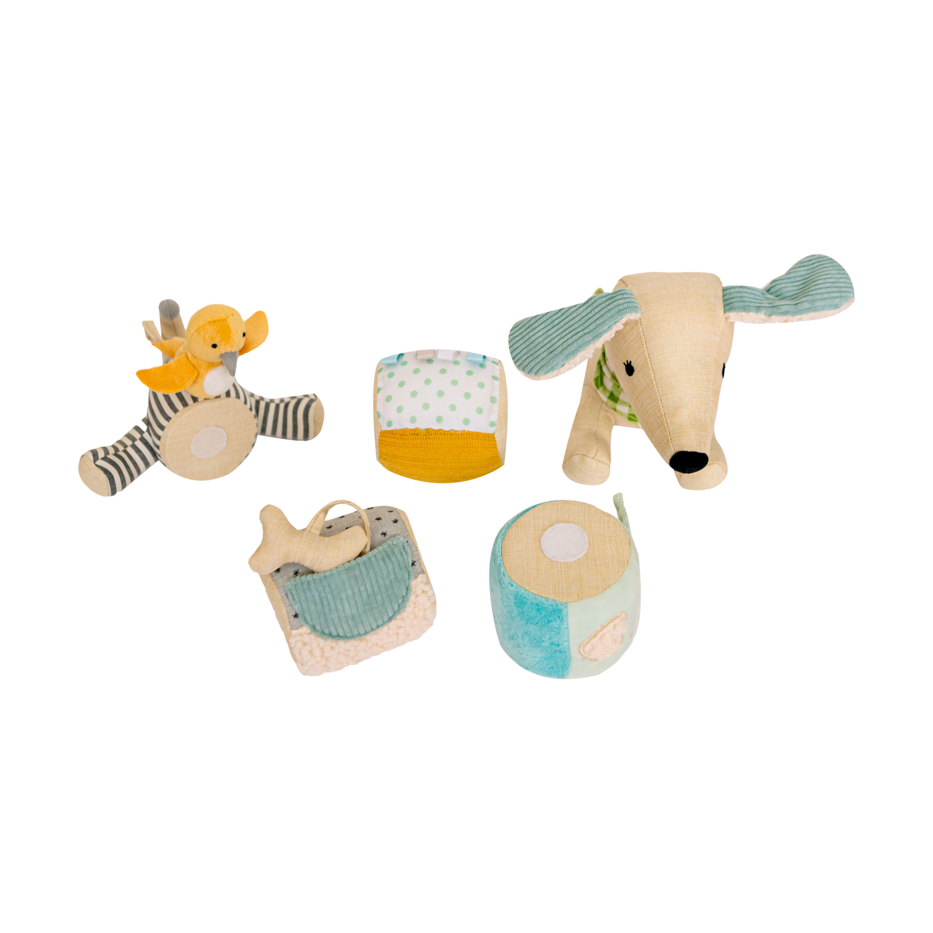 Wonder & Wise Pull Apart Pup Soft Toy.