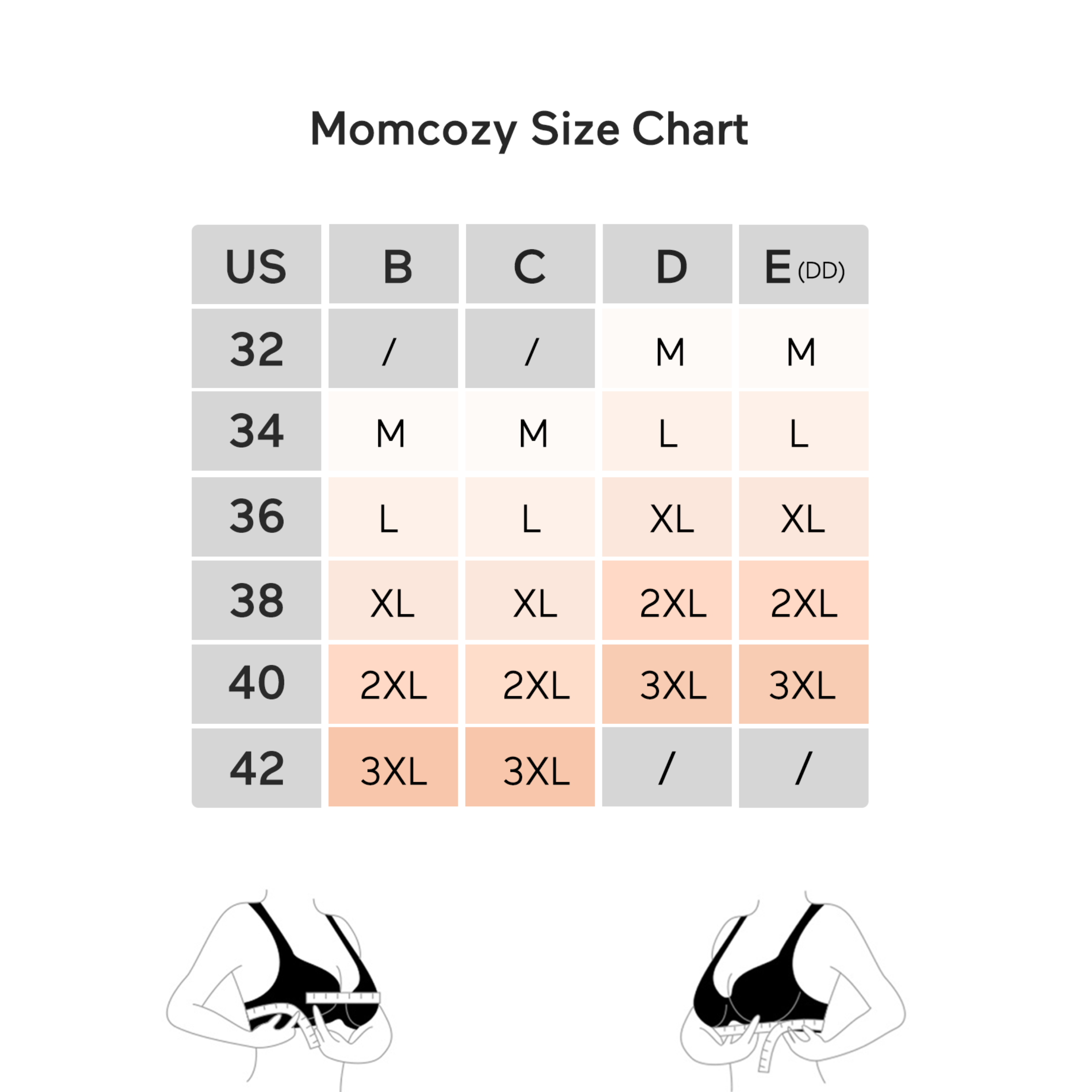 Momcozy Seamless Nursing Bra - Beige, L | Babylist Shop