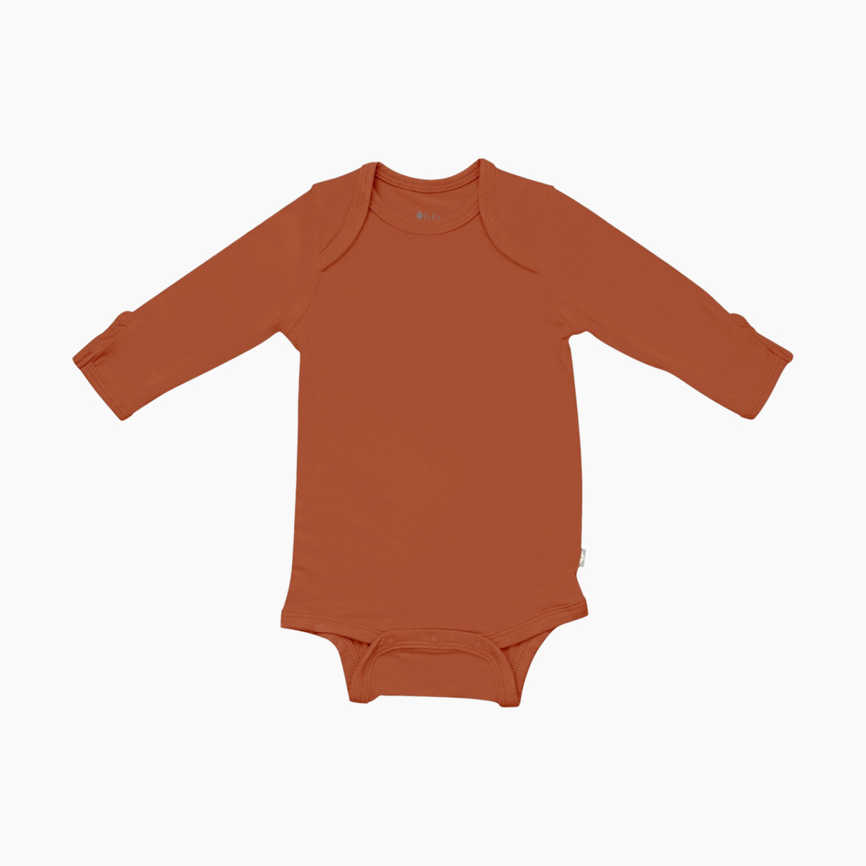 Kyte Baby Long Sleeve Bodysuit - Rust, 3-6 Months.