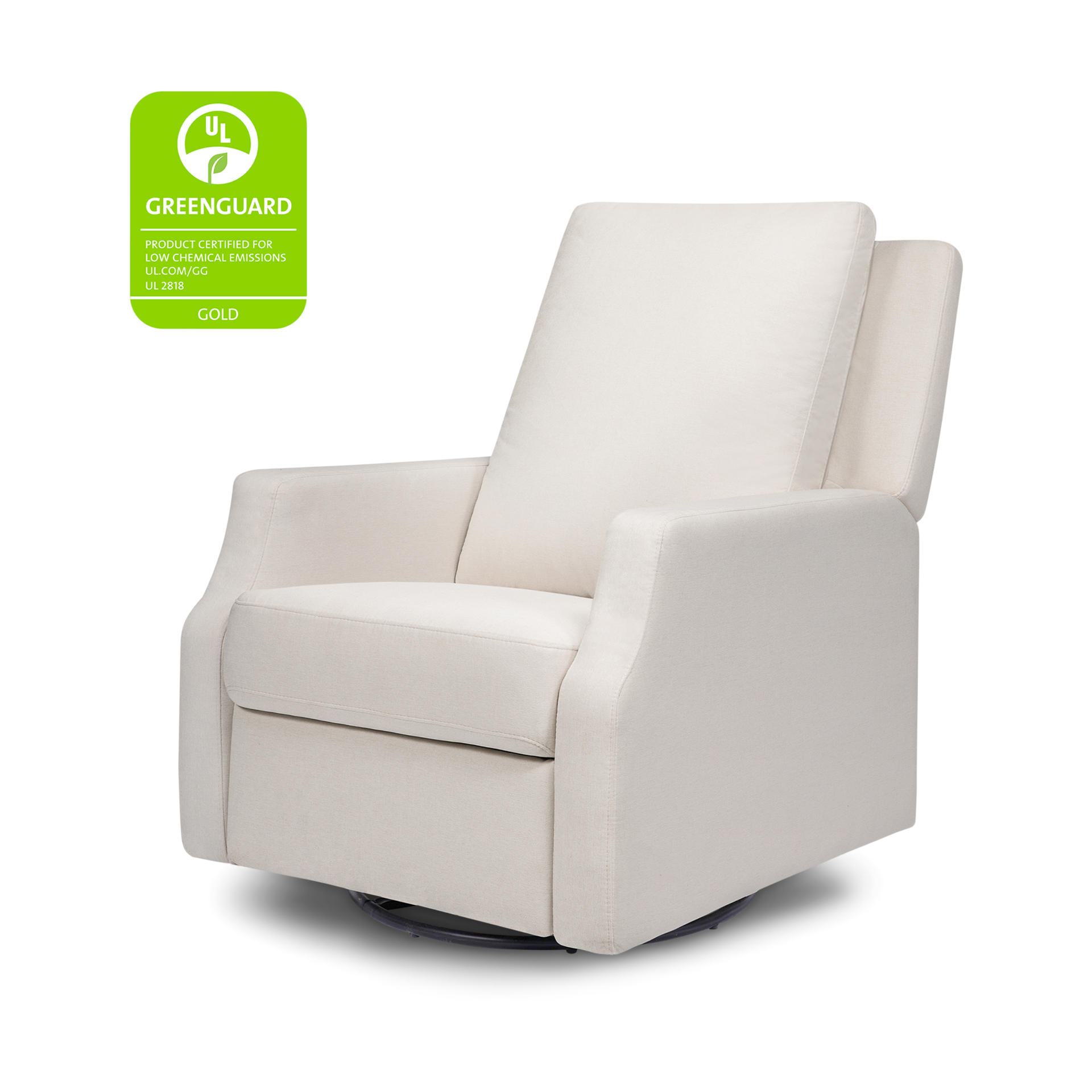 Namesake Crewe Recliner and Swivel Glider - Performance Cream Eco Weave.