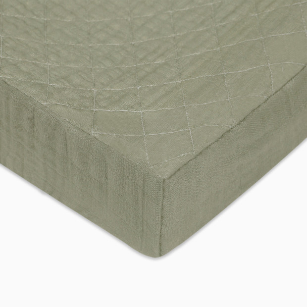 babyletto Quilted Organic Muslin Cotton Changing Pad Cover.