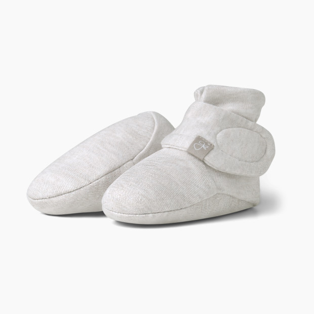 Goumi Kids Stay on Baby Booties (2 pack) - Many Moons + Storm Grey, 0-3 M.