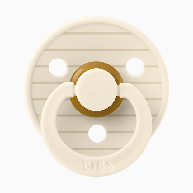 BIBS Studio Pin Colour Natural Rubber Pacificier (2-pack).