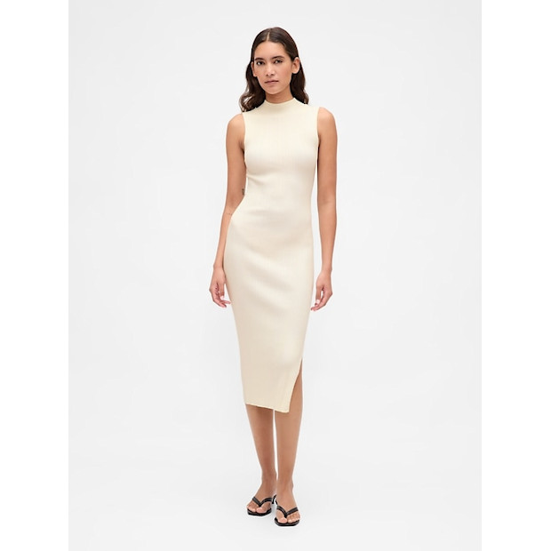 Rib Midi Sweater Dress.