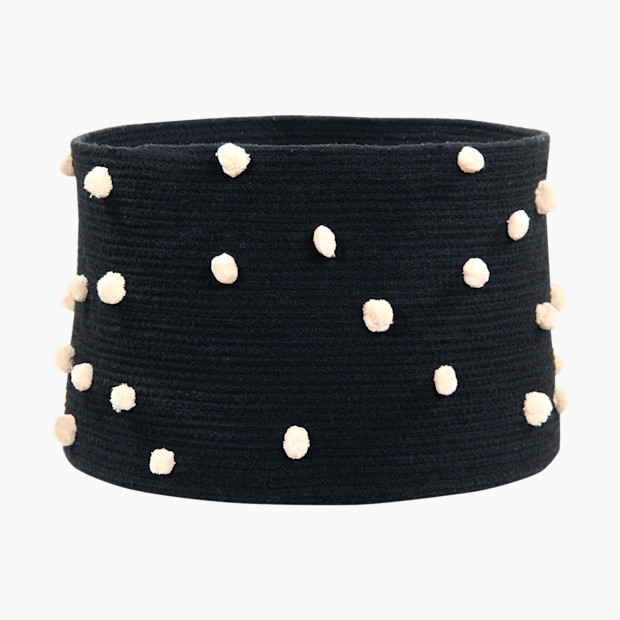 Lorena Canals Cotton Pebbles Basket - Black.