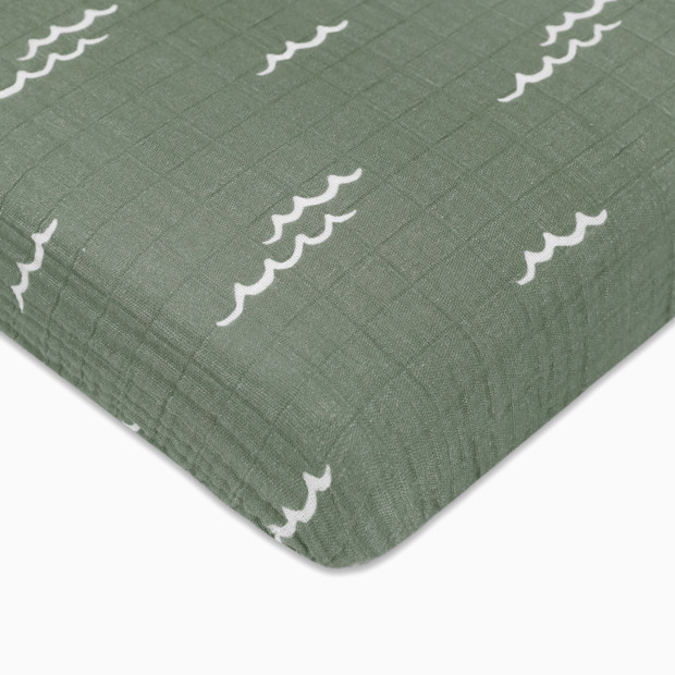 babyletto Mini Organic Muslin Cotton Crib Sheet.