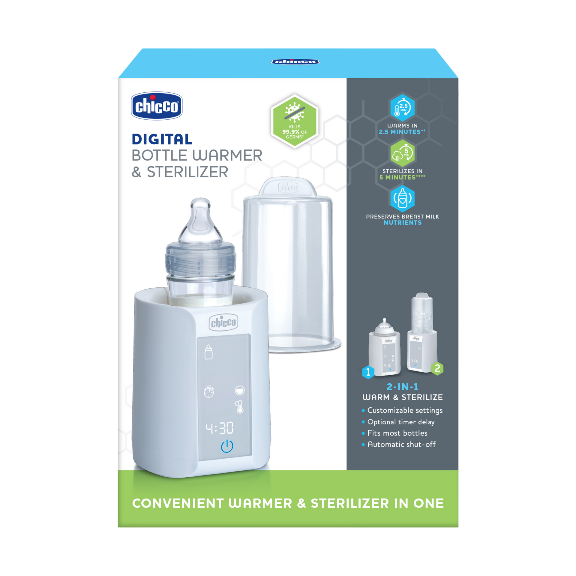 Chicco Digital Bottle Warmer & Sterilizer.