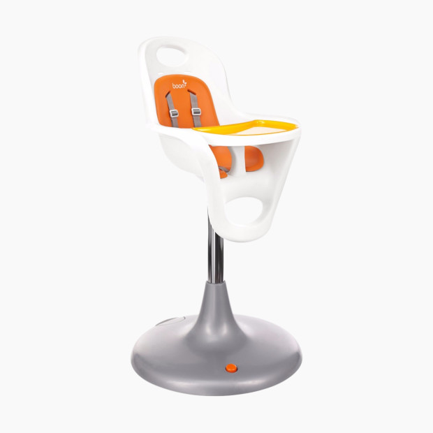Boon Flair Pedestal Highchair - Coconut/Tangerine.