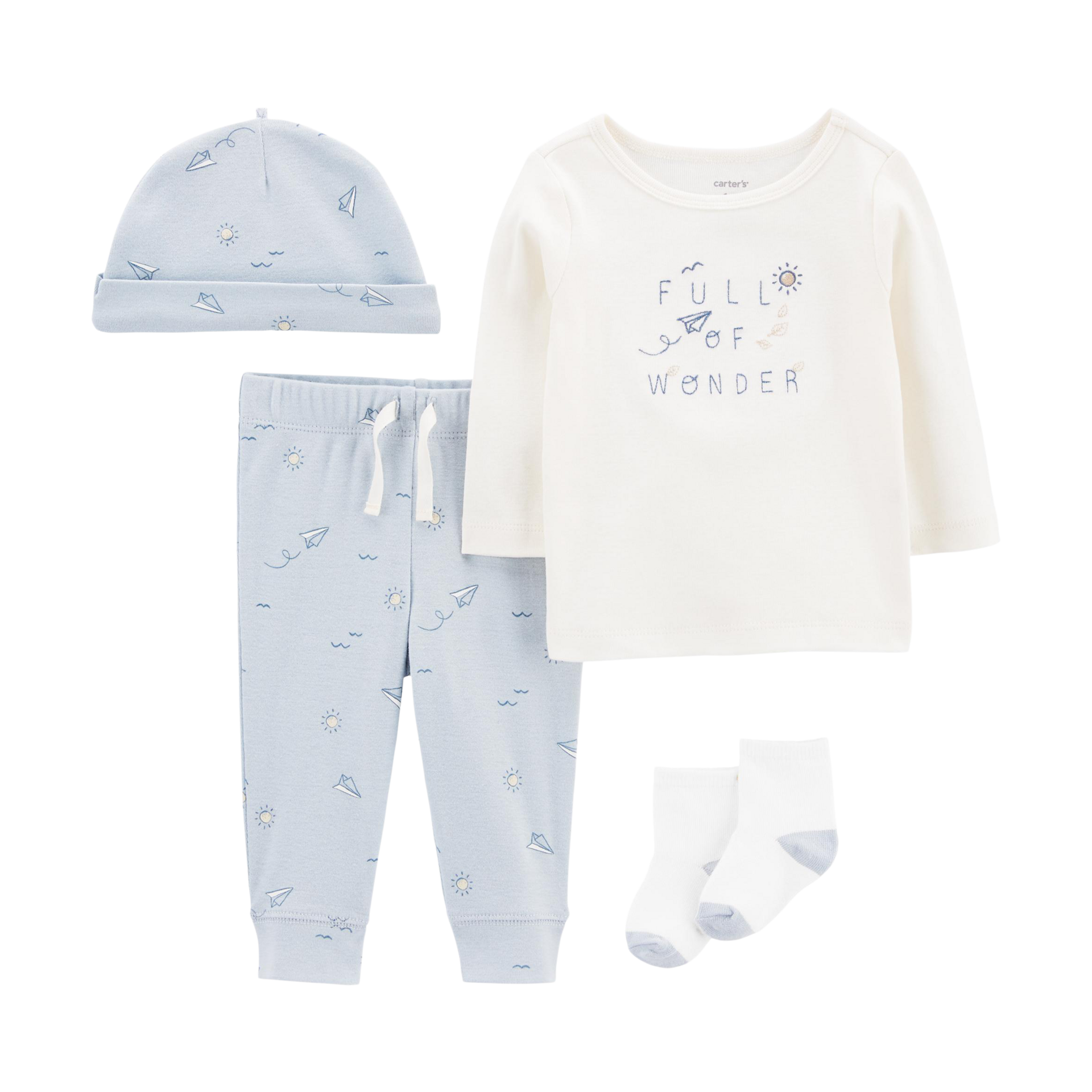 Carter's 4-Piece Take-Me-Home Set - Blue, 3 M.