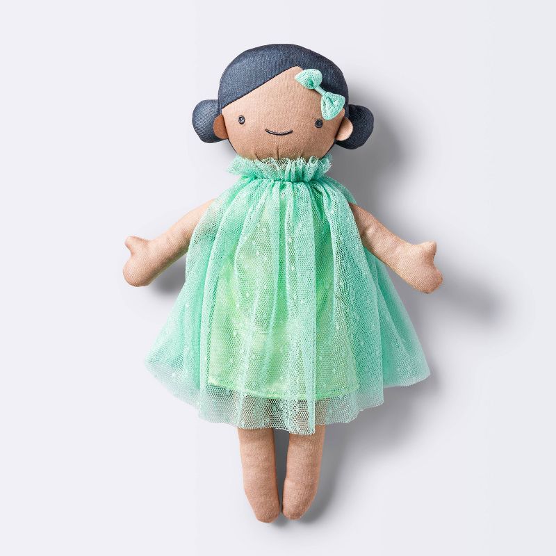 Cloud Island Plush Doll with Mint Dress.
