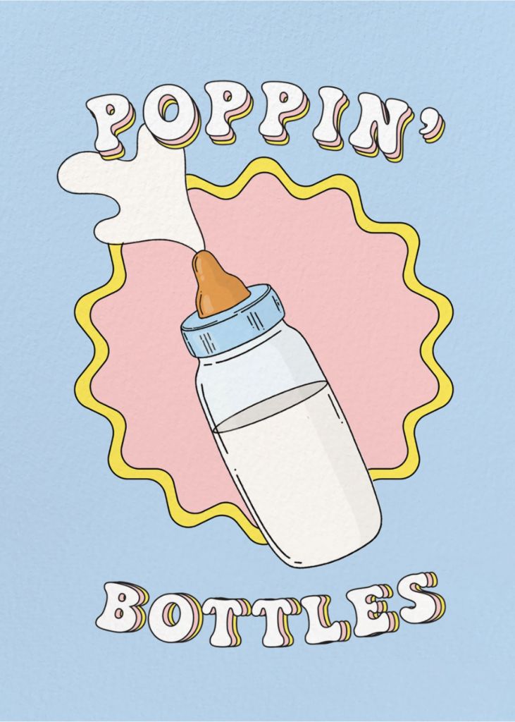 Paperless Post Milk Drunk Thank You Card.