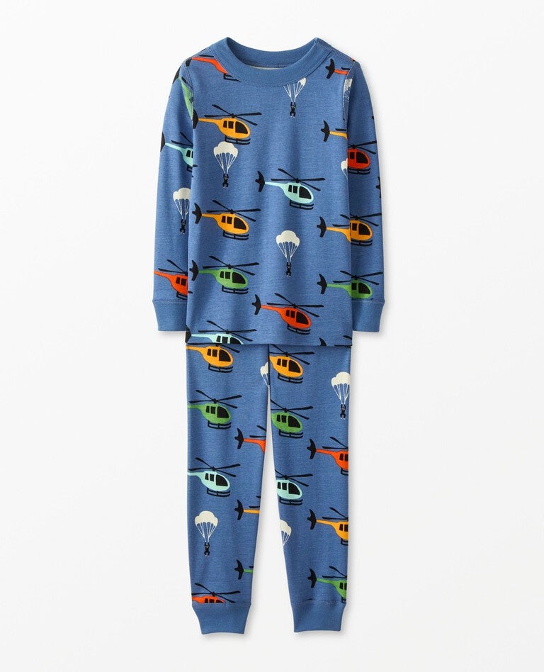 Hanna Andersson Kids Long John Pajama Set.
