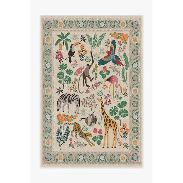 Ruggable Iris Apfel Jingle Jungle Tufted Rug.