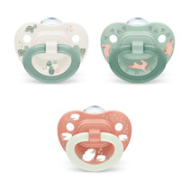NUK First Choice Chupón Clásico, 0-6 Meses, Paquete de 3