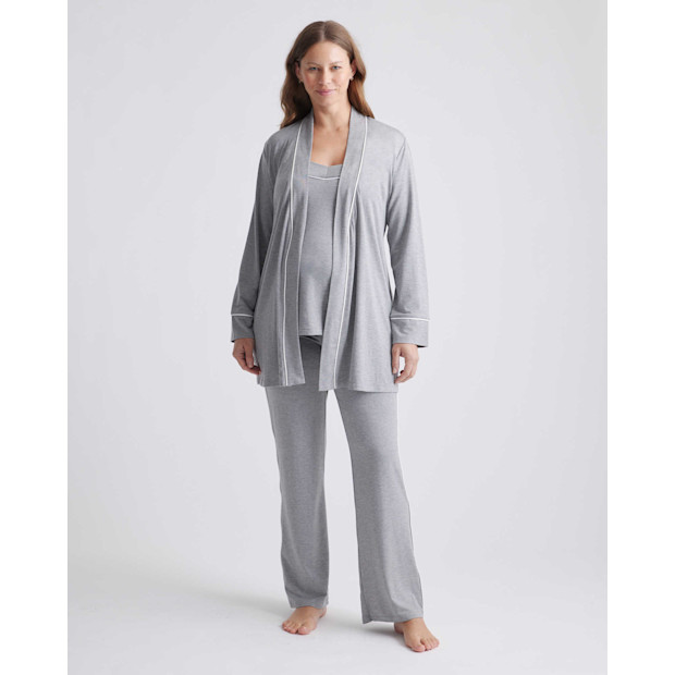 Quince Bamboo Maternity & Nursing Pajama Set.
