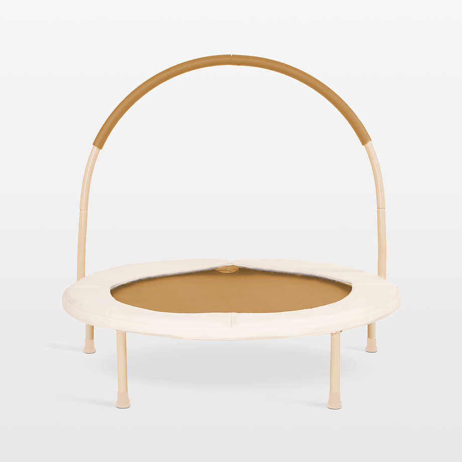 Gathre Ivory Toddler Trampoline with Handle.