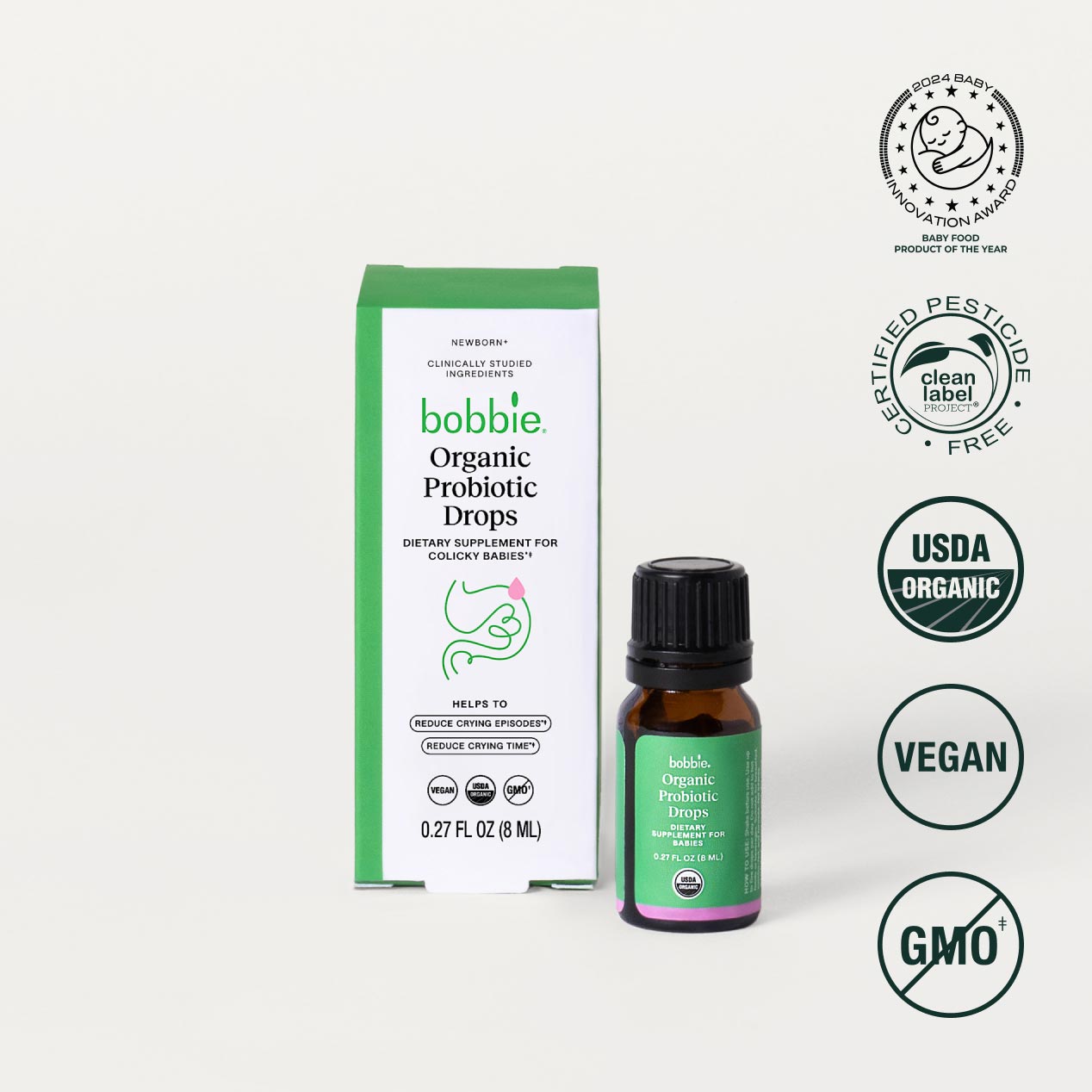 Bobbie Organic Probiotic Drops.