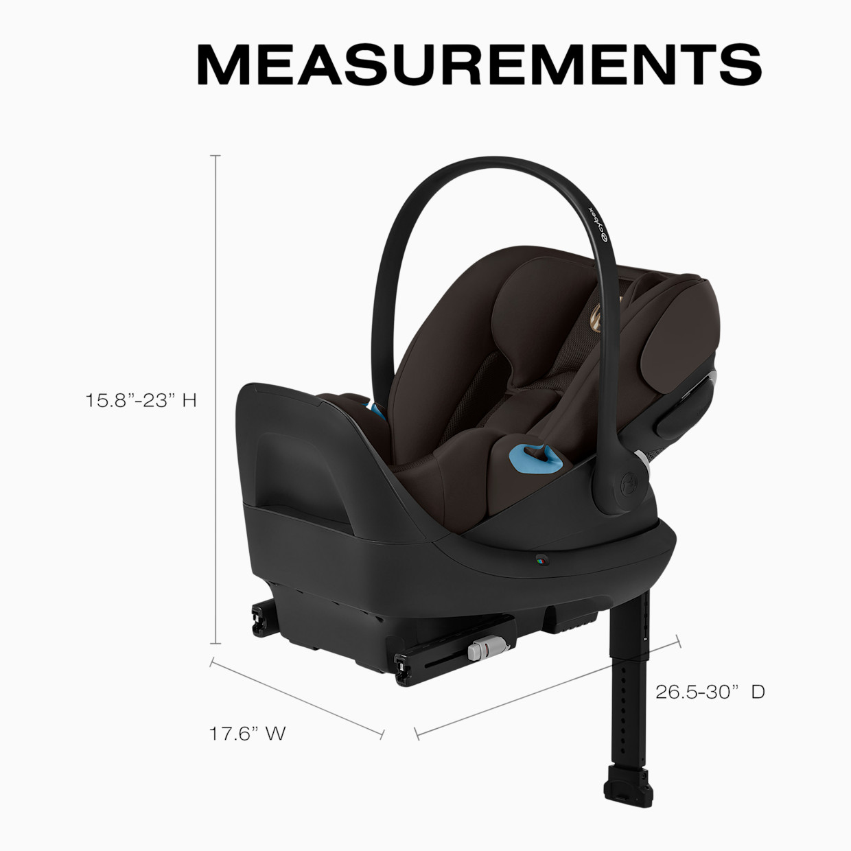 Cybex Cloud G Pro Comfort Extend Infant Car Seat - Chocolate Brown.