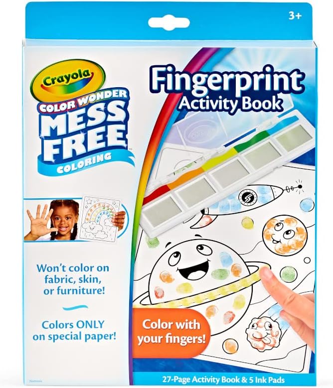 Crayola Color Wonder Mess Free Fingerprint Ink Painting Activity Set.