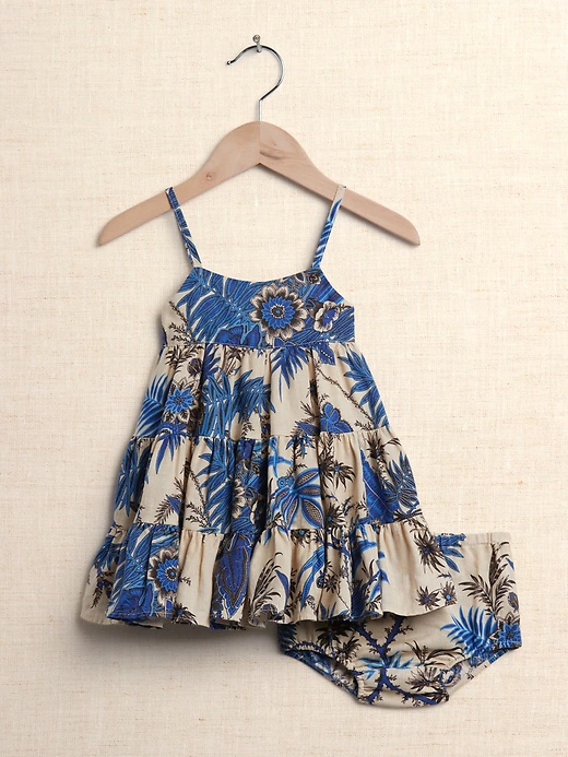 Baby Linen Tiered Dress - $95.00.